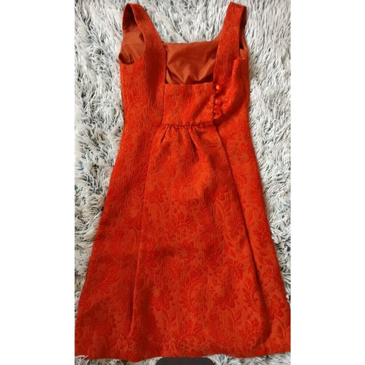 Anthropologie Sz 2 Brocade Statement Sleeveless Shift Dress VTG Inspired Chic