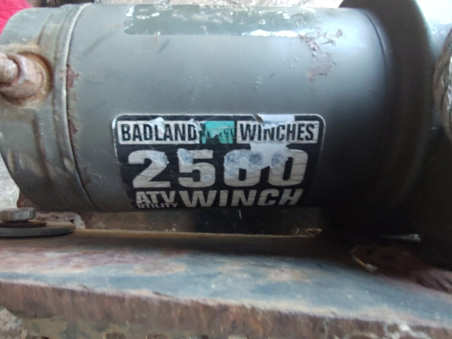 Badland Winches 2500 Lb. Electric ATV UTV WINCH No Remote Raw Winch