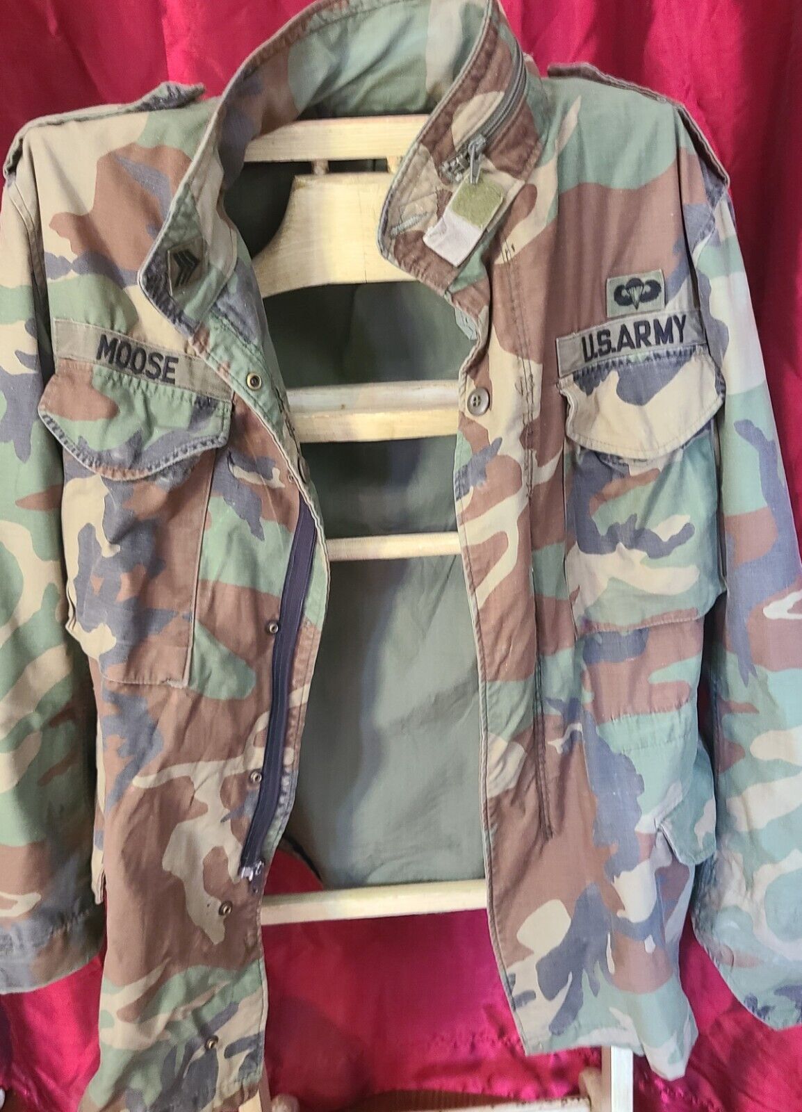 Military Jacket M65 Cold Weather Camo Field Coat With Liner XL Genuine Army Uni