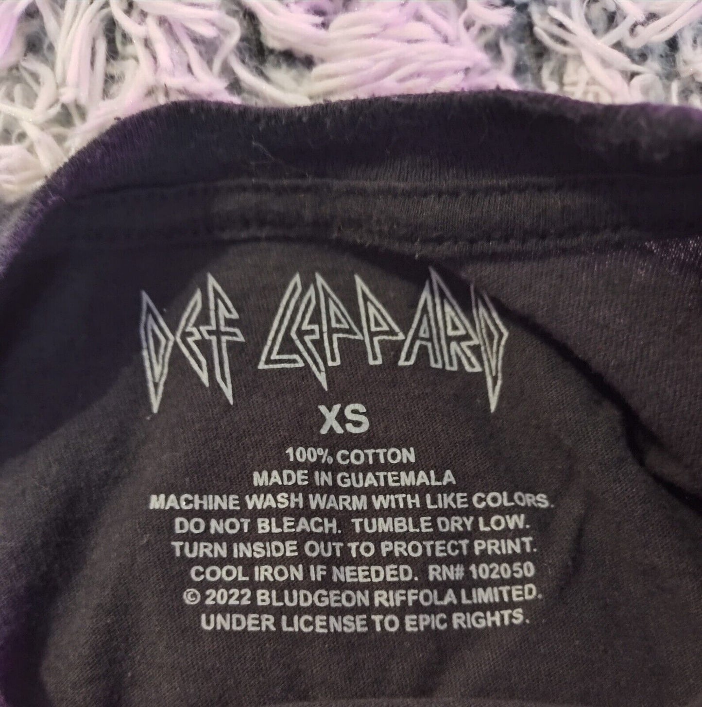 Womens Def Leppard T Shirt Size XSmall Rock Punk Music Band Tee Vintage Inspired