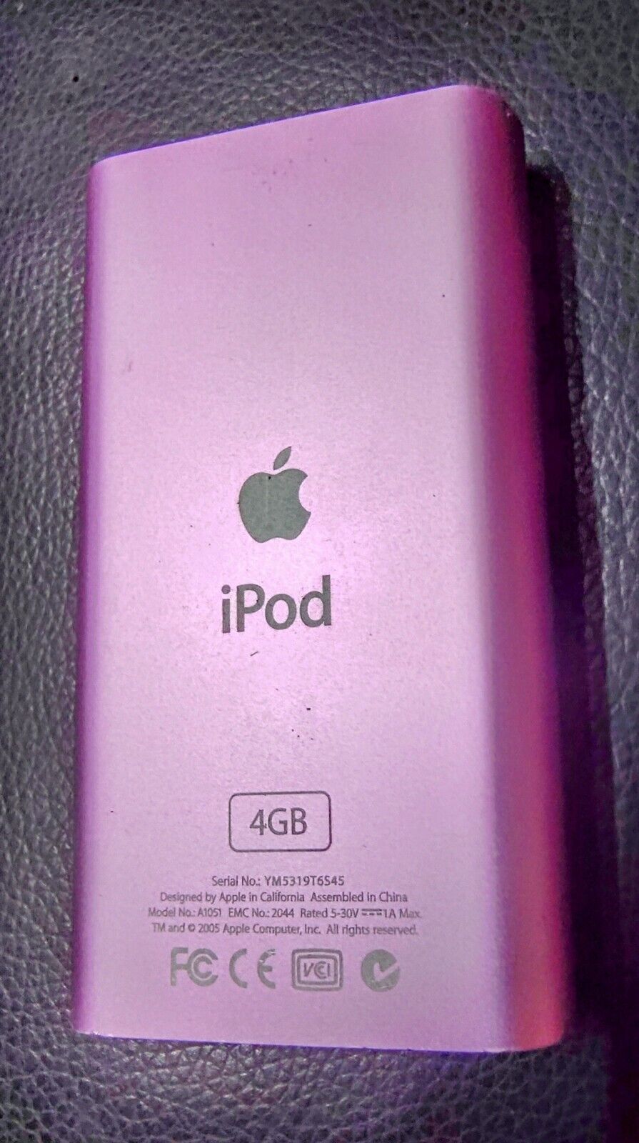 Vintage APPLE iPod A1051 Mini 2nd Gen Pink (4GB) - Tested With Accessories