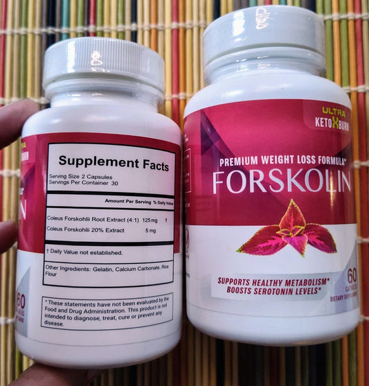 Premium 100% PURE FORSKOLIN EXTRACT FOR WEIGHT LOSS   MAXIMUM STRENGTH Seretonin