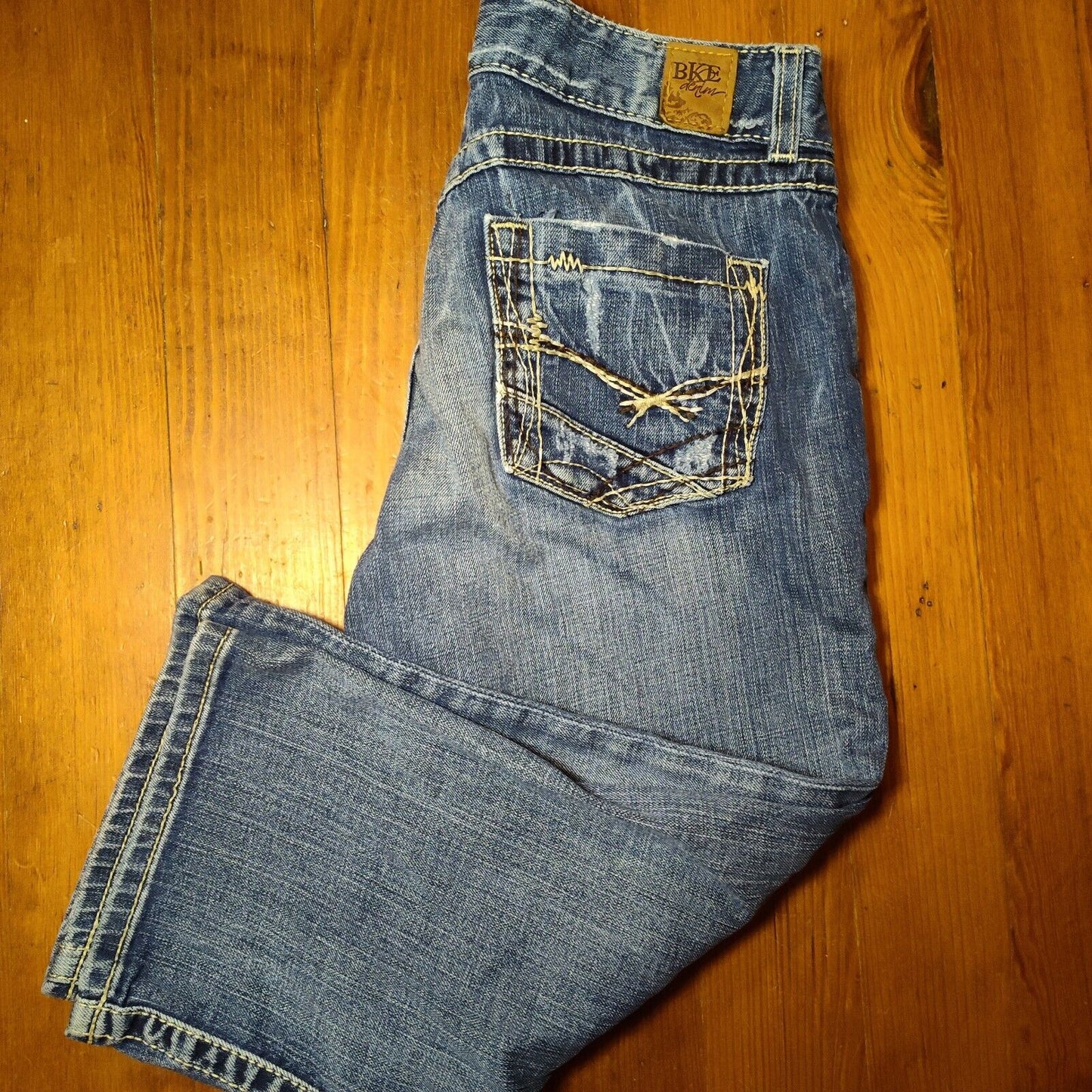 BKE Denim Jeans Sz 30 Designer Cute Preppy Street wear. Classic Crop Capri