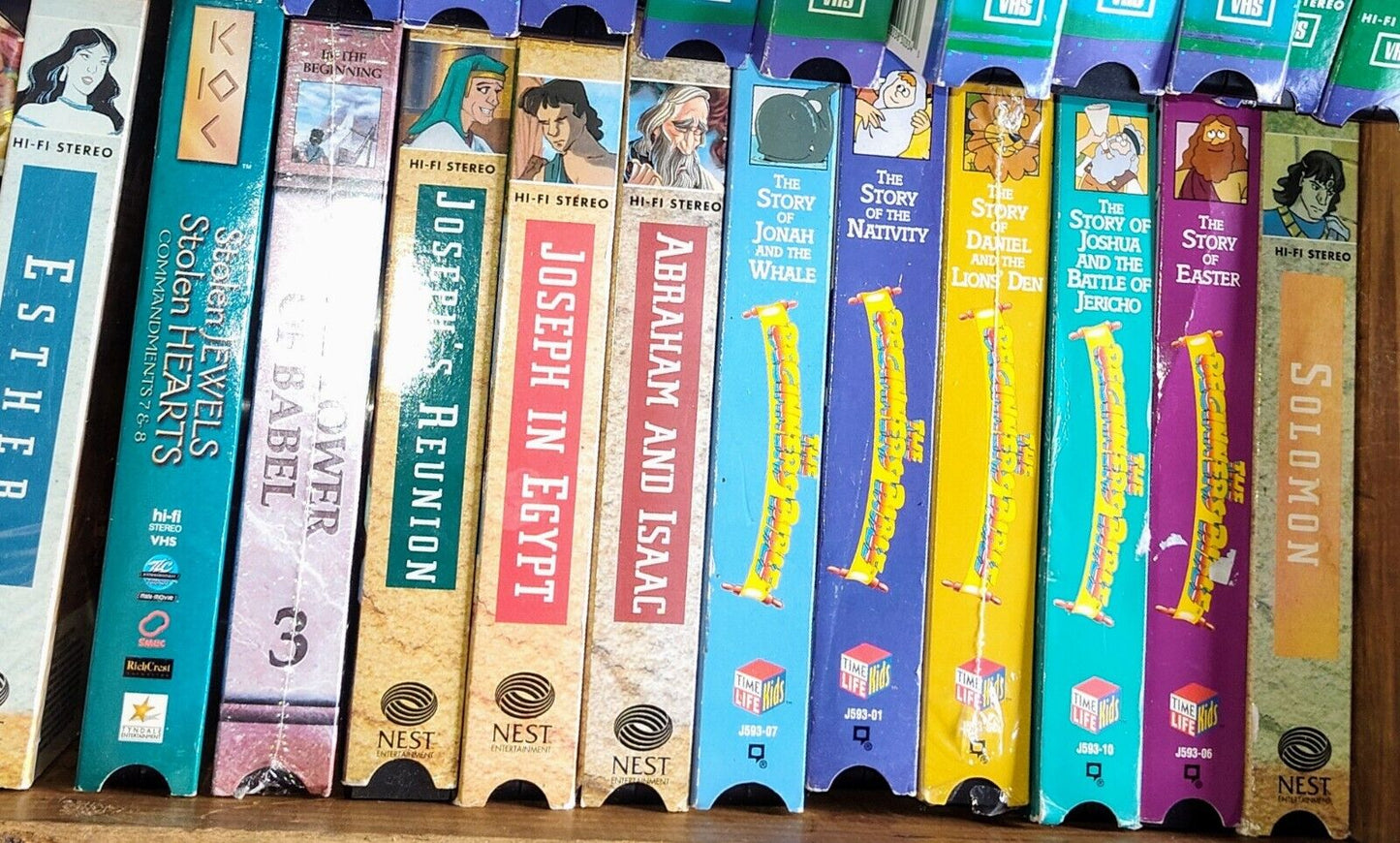 Sunday School Lot 13 Christian Faith Animated Cartoon Bible Story VHS Tapes