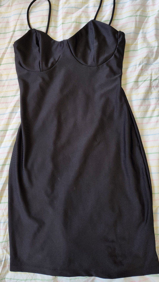 Liz & Sara sz small women's cocktail dress bodycon sexy boudoir tummy control