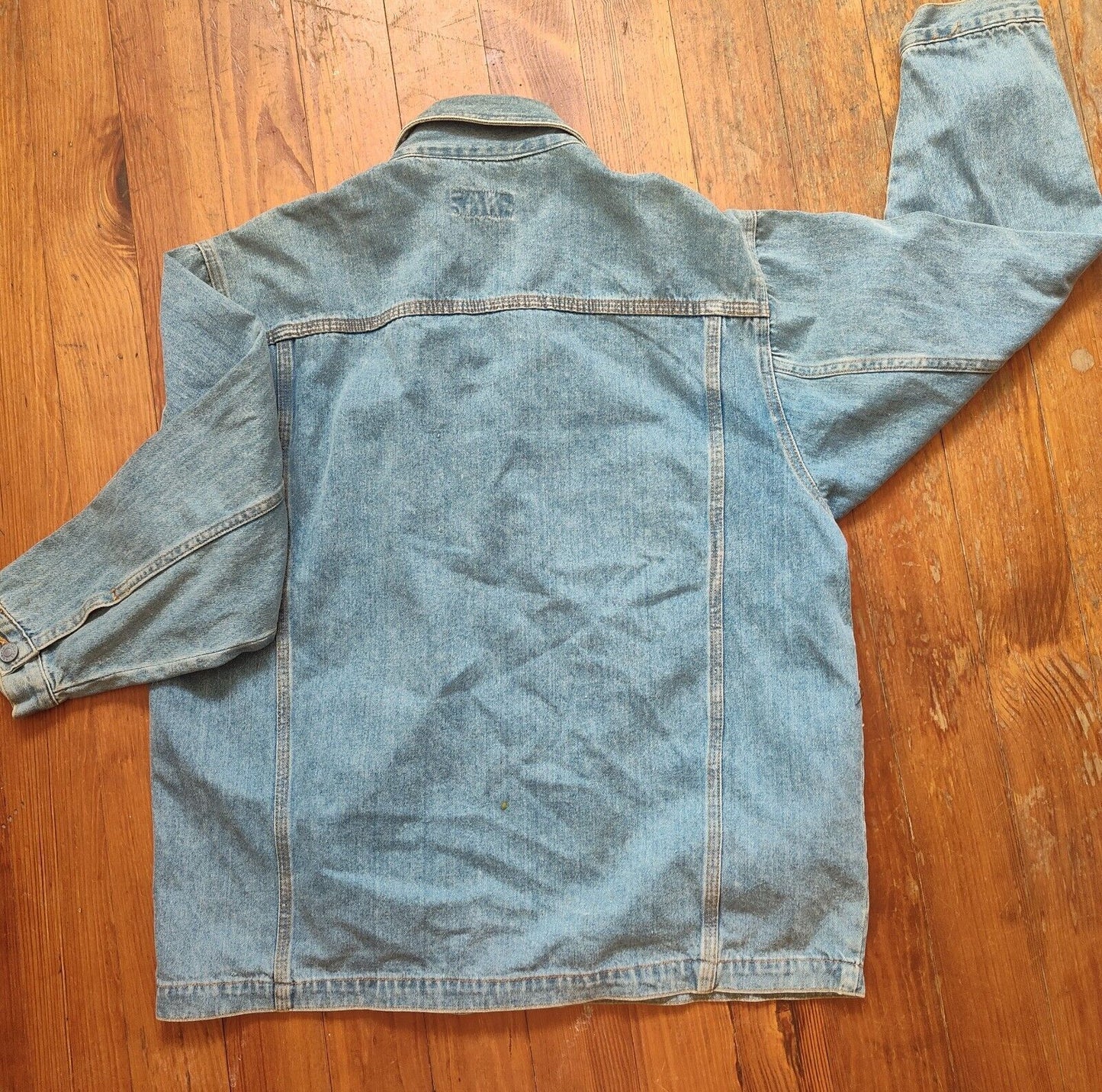 Twickers Kenneth Gordon Blue Jean Jacket Vtg, Med Chore Jacket 90s Dad Jacket