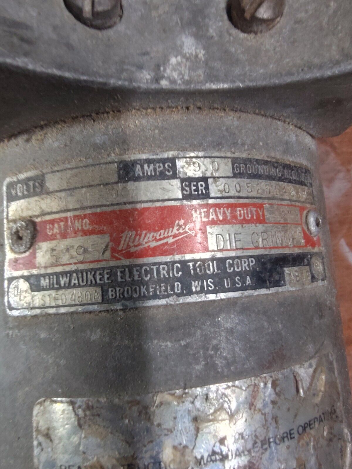 Milwaukee 2" Die Grinder 5195 Heavy-duty WORKS