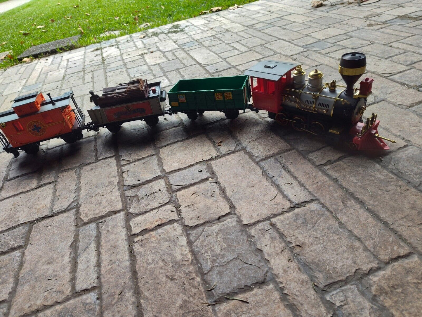 Lot Of 2 Vintage Toy Train Sets 1 complete With Tracks Need C Batteries Untested