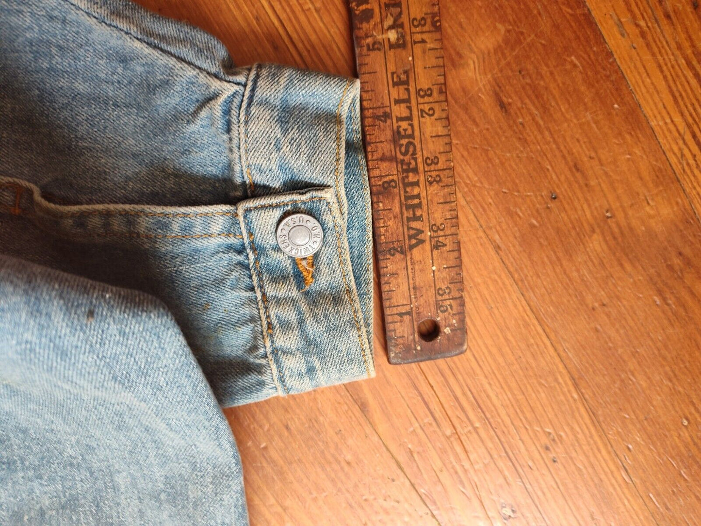 Twickers Kenneth Gordon Blue Jean Jacket Vtg, Med Chore Jacket 90s Dad Jacket