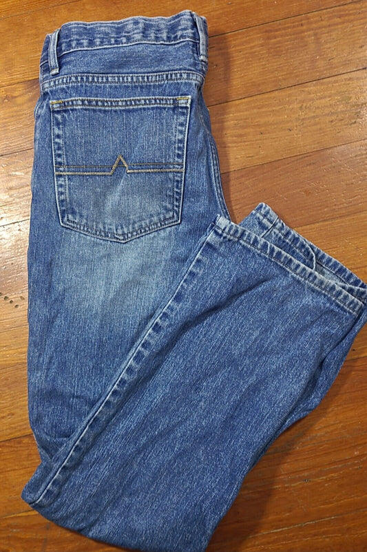 Urban Pipeline Slim Straight Blue Jeans Boys Size 18 Adjustable Waist Denim GC