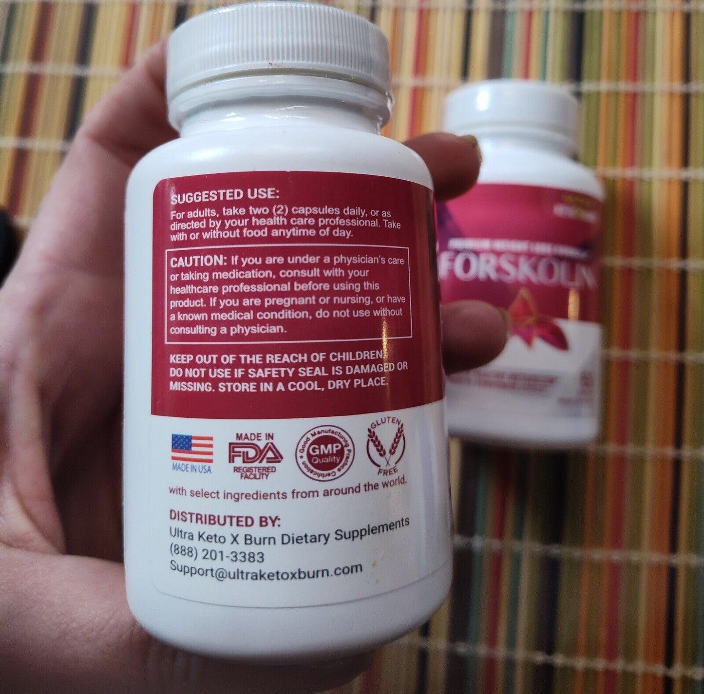 Premium 100% PURE FORSKOLIN EXTRACT FOR WEIGHT LOSS   MAXIMUM STRENGTH Seretonin