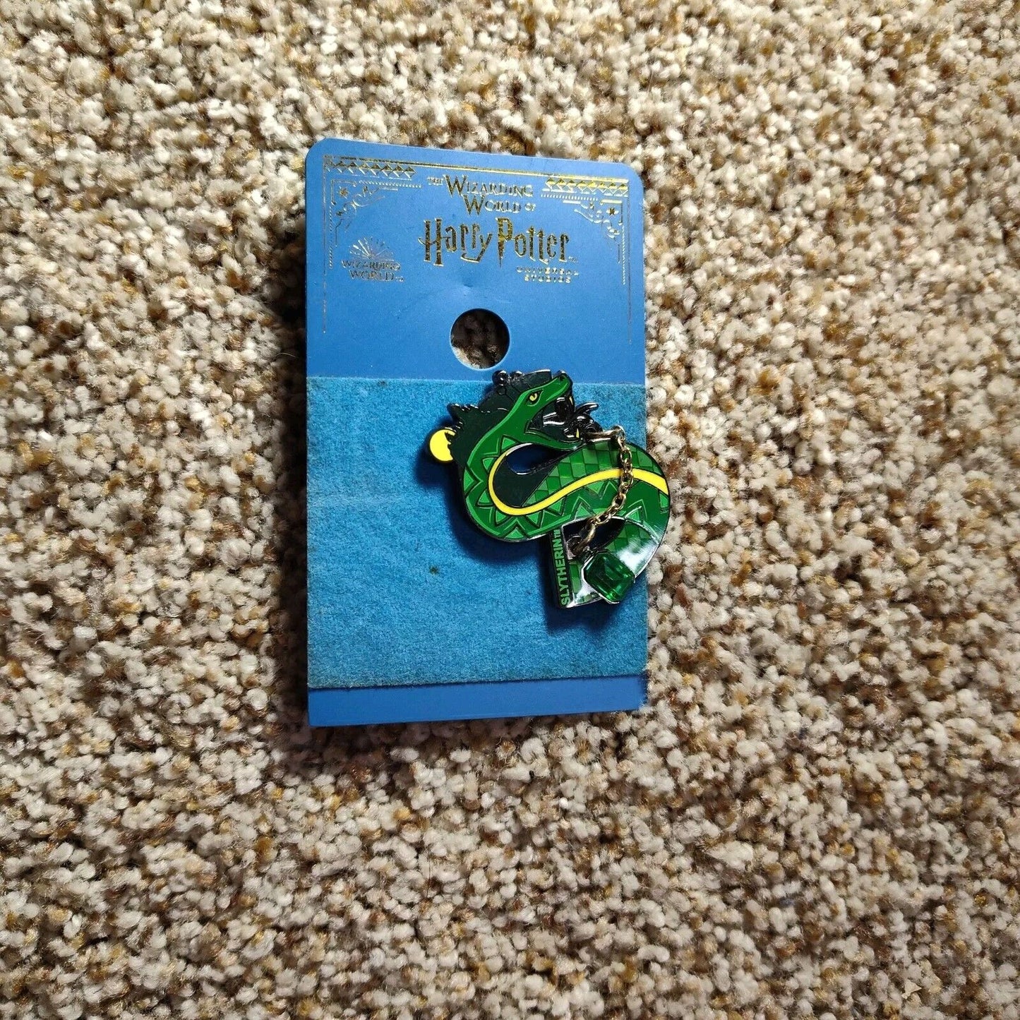 Wizarding World Of Harry Potter Slytherin House Snake S Pin New with Card NWT