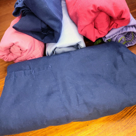 Women’s Scrubs Lot. 5 Sz LG Pants, 1 2xl Top. Standard Mixed Bundle Lounge Work