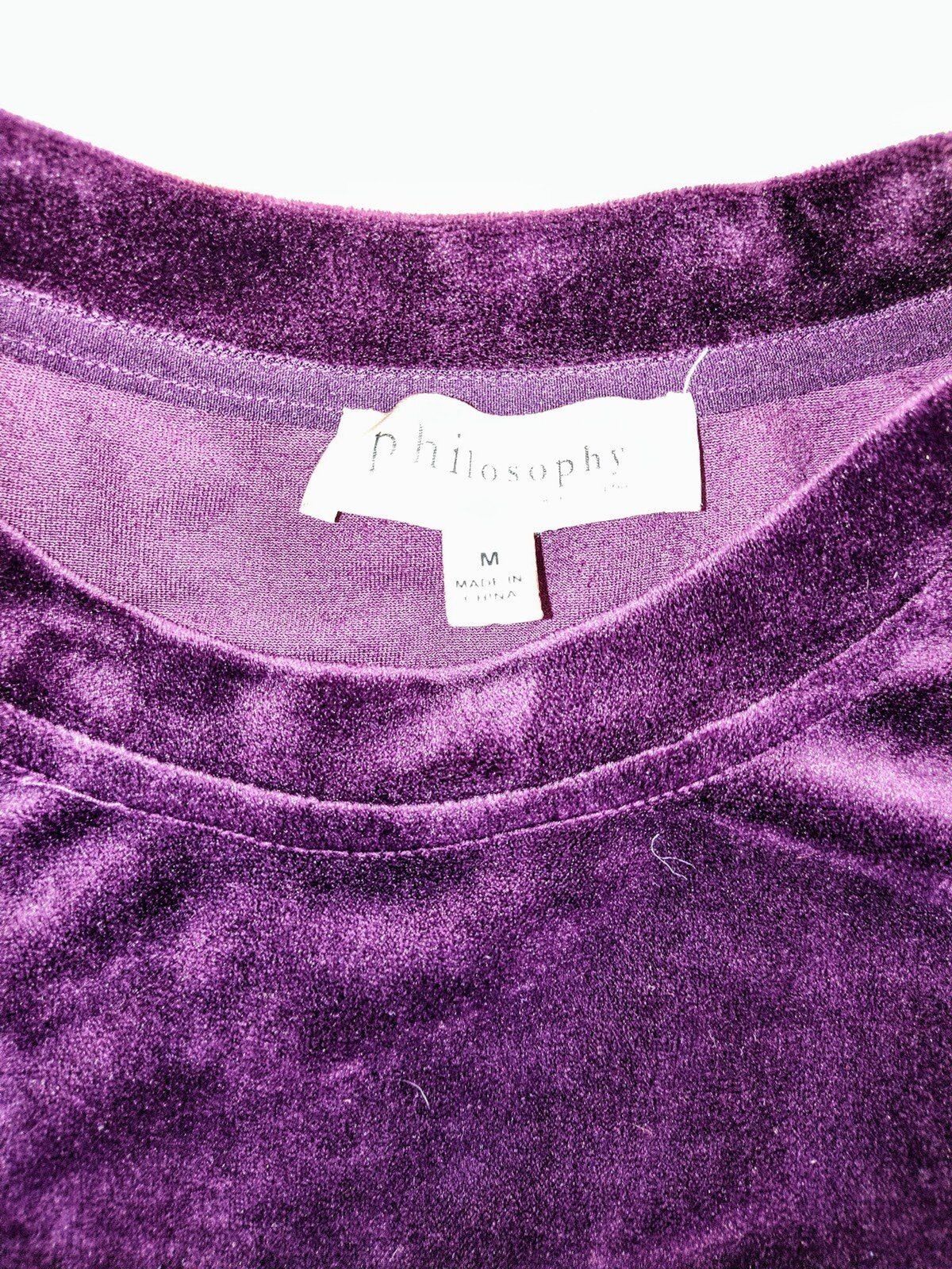 Sz med philosophy blouse bell sleeves and ribbons, velvet Witchy romantic goth