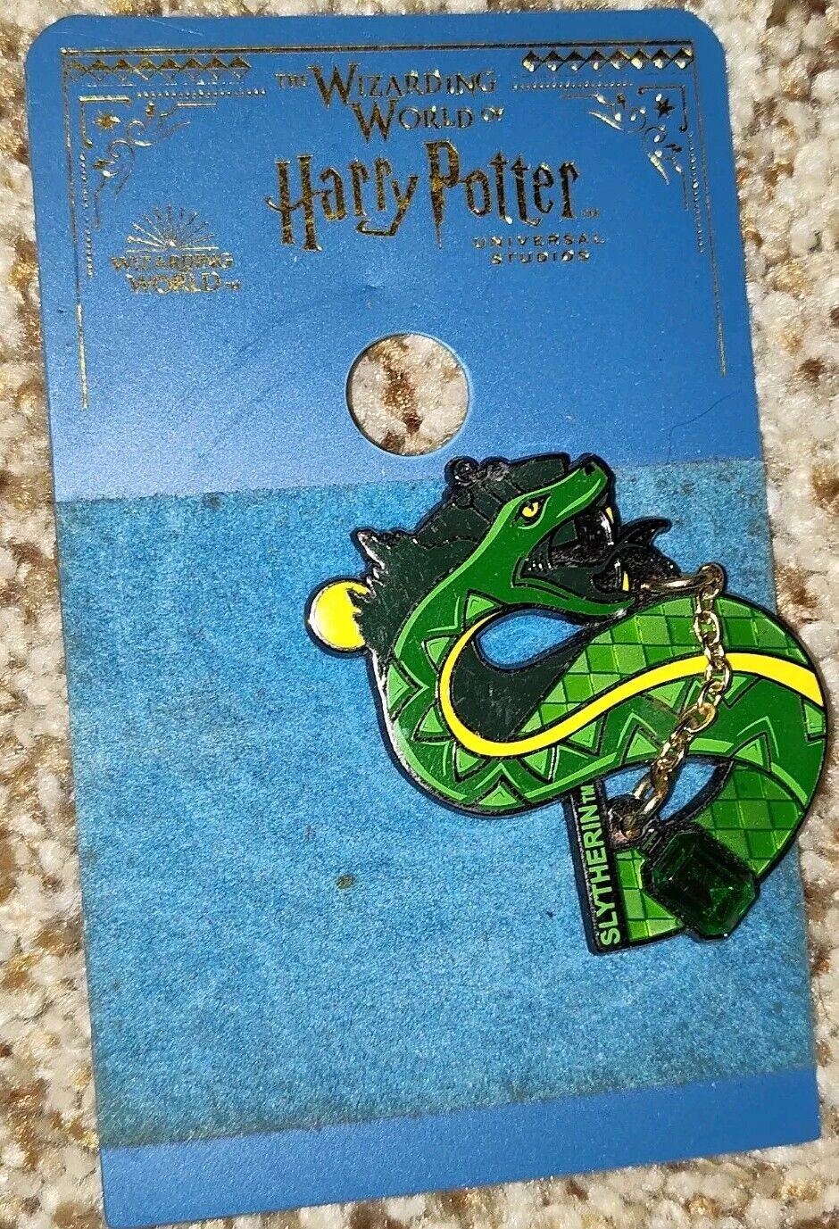 Wizarding World Of Harry Potter Slytherin House Snake S Pin New with Card NWT