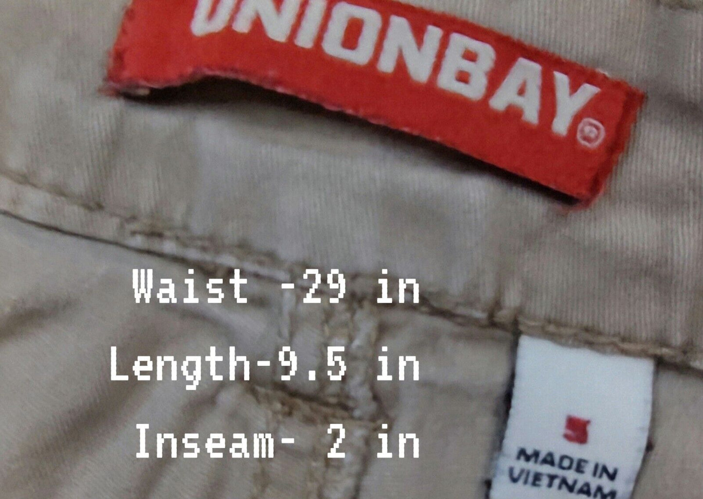 Union Bay Y2k Khaki Booty Shorts Junior Womens Size 5 Cotton  Pockets Belt Loop