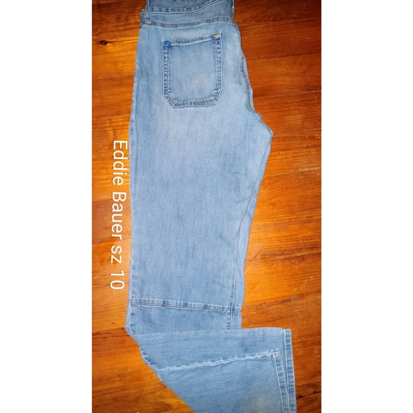 Eddie Bauer Y2k Cargo Pocket Light Jeans Straight Women’s Blue Size 10