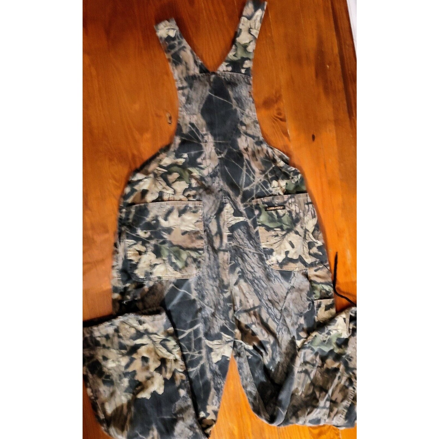 Gorpcore VTG Mossy Oak Camo Overalls Heavy Cotton Bib Camouflage Sz XL USA Made