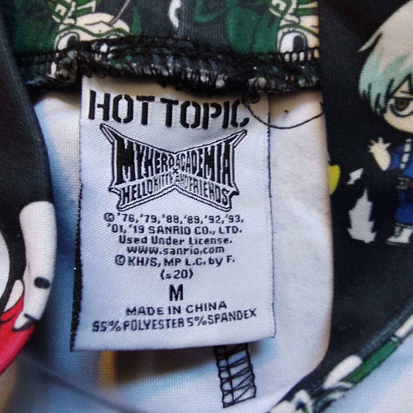 Hot Topic Skater Skirt Suspenders My Hero Academia HELLO KITTY & Friends Size M